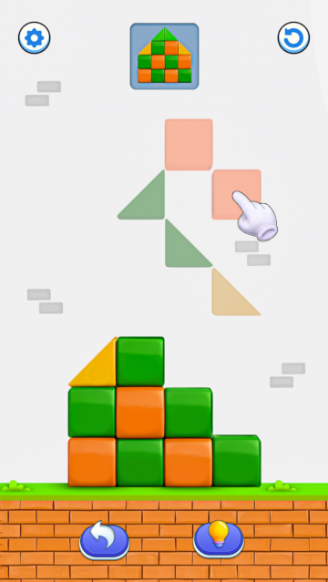 接方块拼图游戏