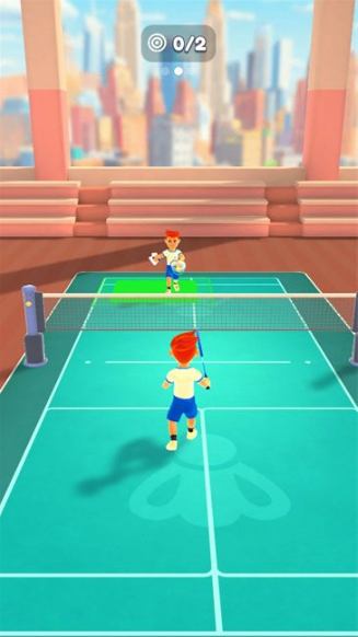 扣杀羽毛球3D游戏